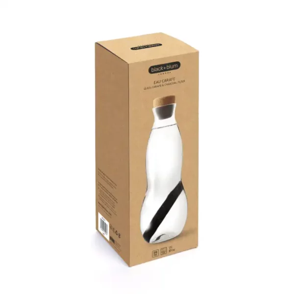 EAU CARAFE - Carafe en verre 1,1 L avec Binchotan – Image 3